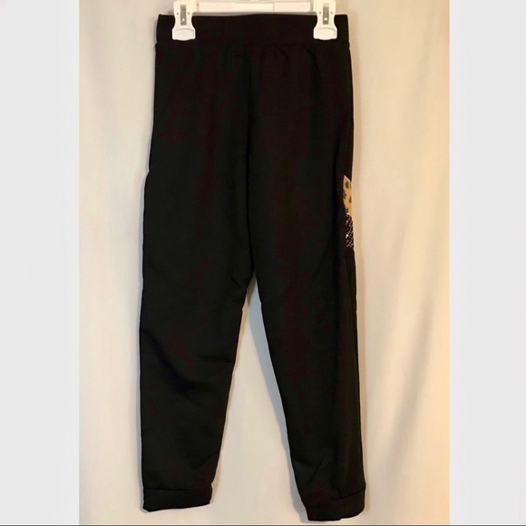 NWT Girls Black and Animal Print Sweatsuit- size 8 - Picture 11 of 12